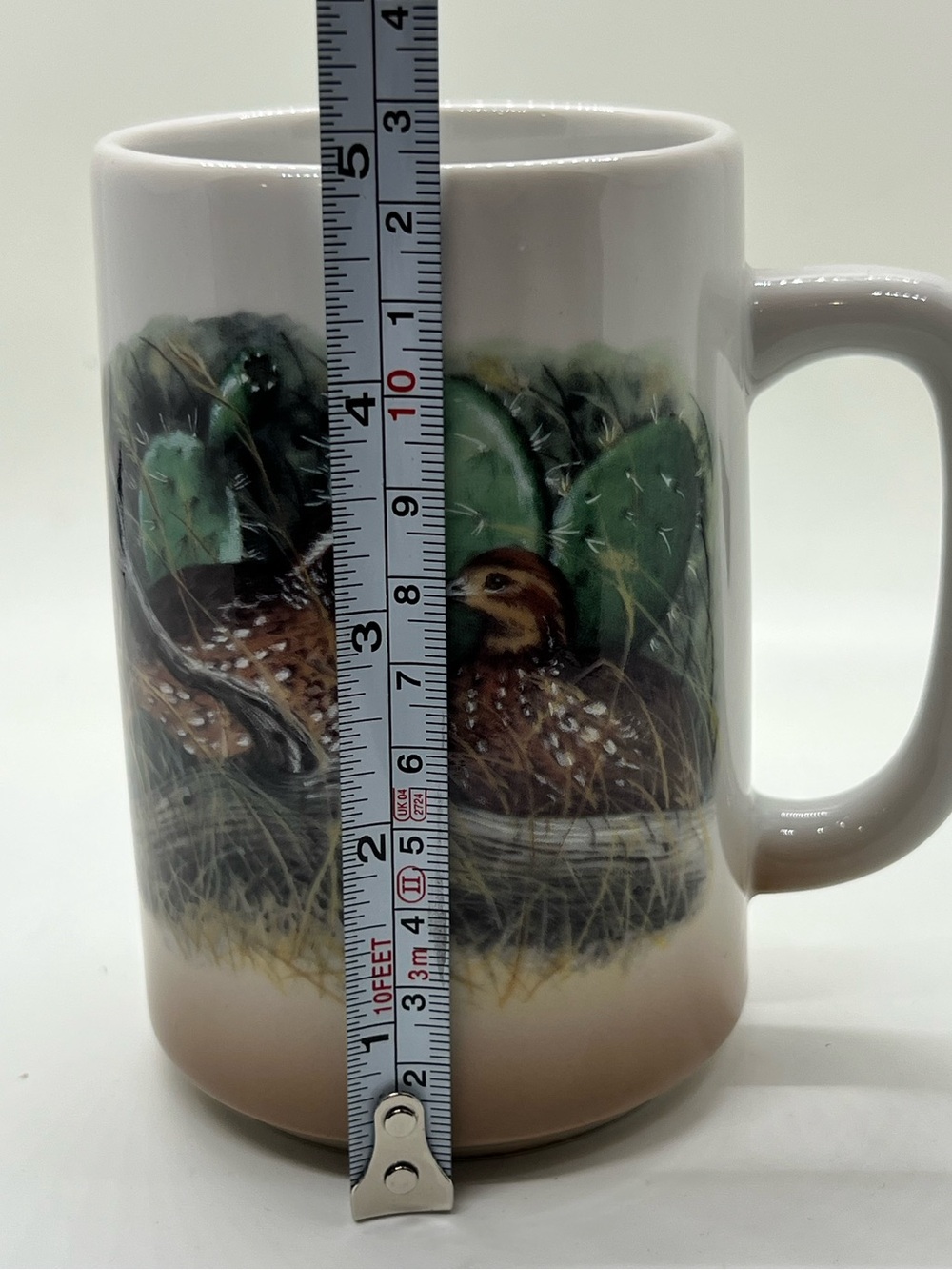 Bobwhite quail & prickly pear cactus mug - Picture 8 of 8